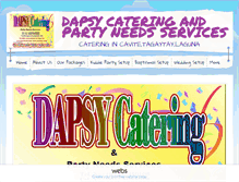 Tablet Screenshot of dapsycatering.com